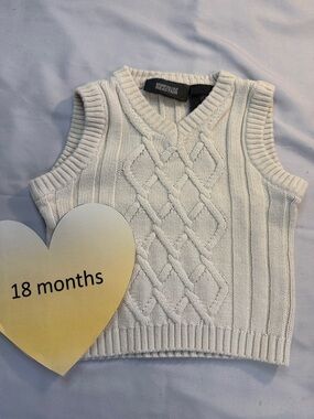 Kenneth Cole Reaction - 100% cotton knit vest.  Size 18 months